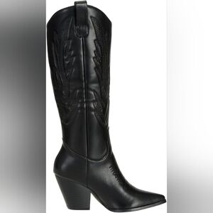 Elegant Black Heeled Boots for Women